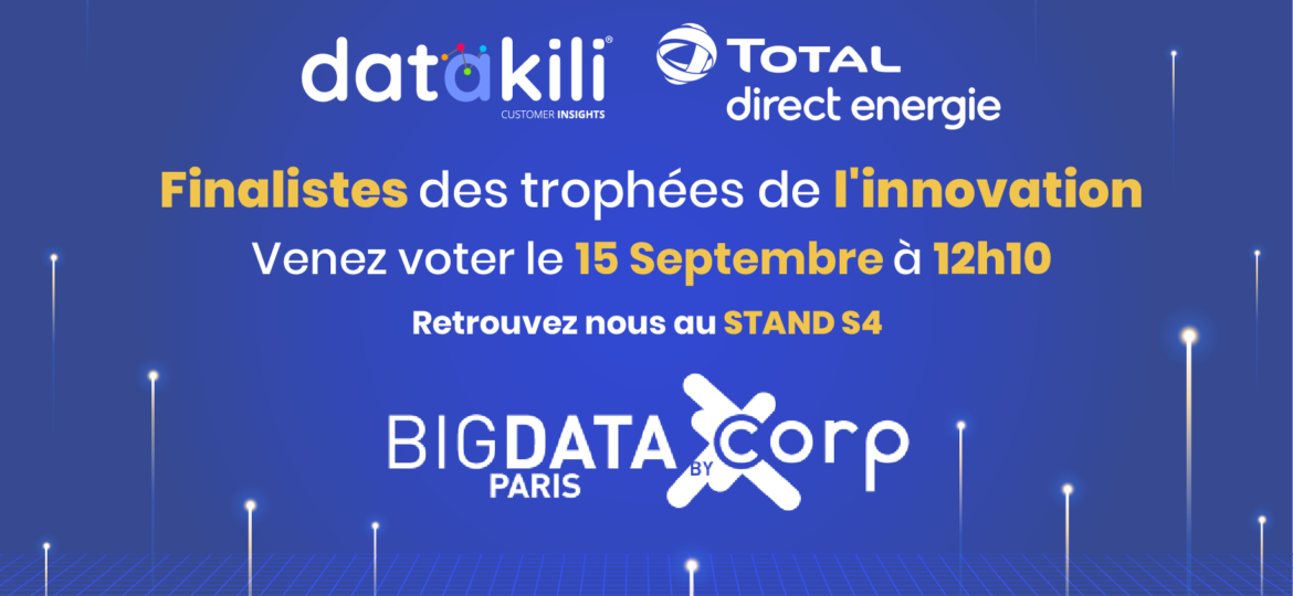datakili® et Total Direct Energie finalistes aux trophées de l’innovation Big Data.